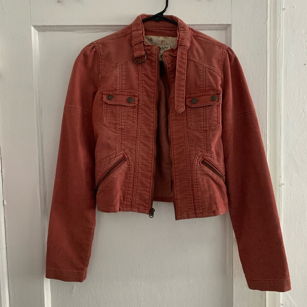 Corduroy zip up jacket - fall